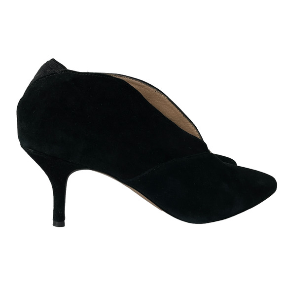 ADRIENNE VITTADINI Black Leather Ankle heel boots